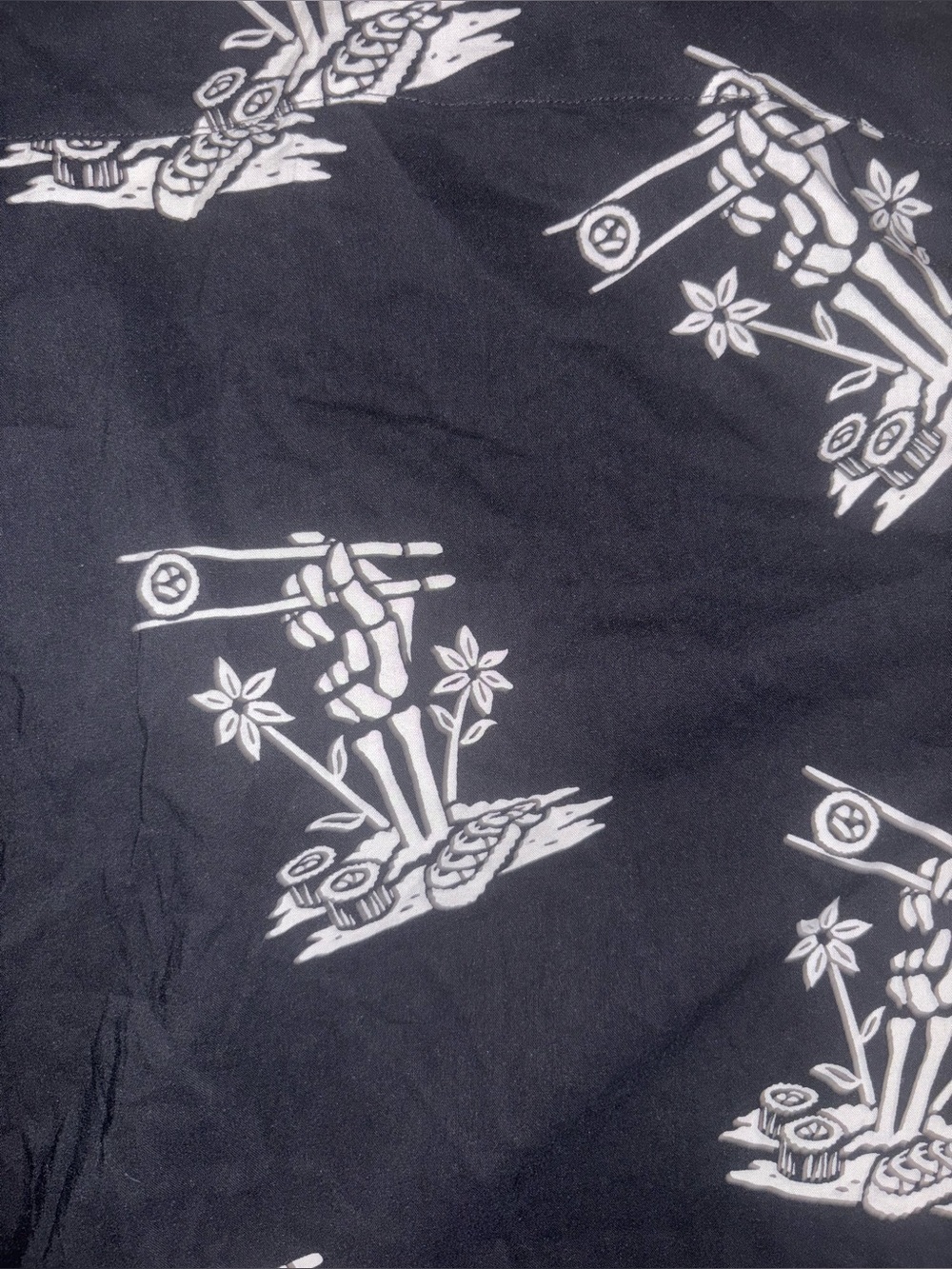 PYKNIC Skeleton Print Button Up Shirt NWT | Men’s 3XL Boutique - Picture 4 of 7
